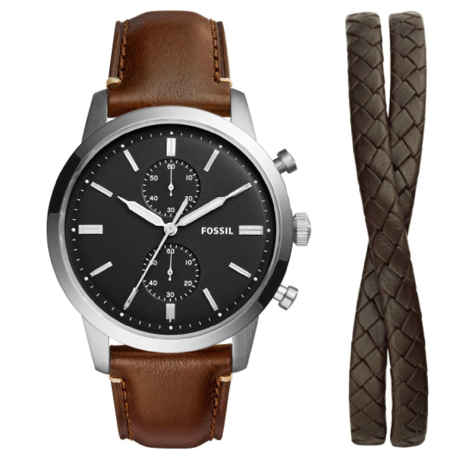 Cofanetto Orologio cronografo Fossil Townsman da uomo FS5967SET-1