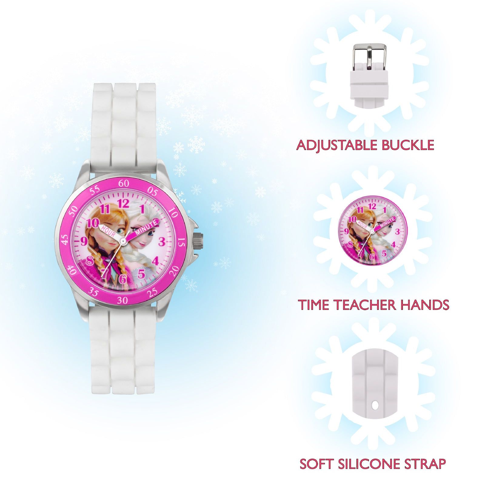 Orologio solo tempo Disney Time Teacher Frozen da bambina FZN3550-01-5