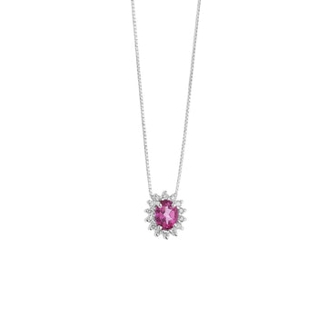 Collana Comete Fantasia Di Topazio Rosa da donna GLB1581-1