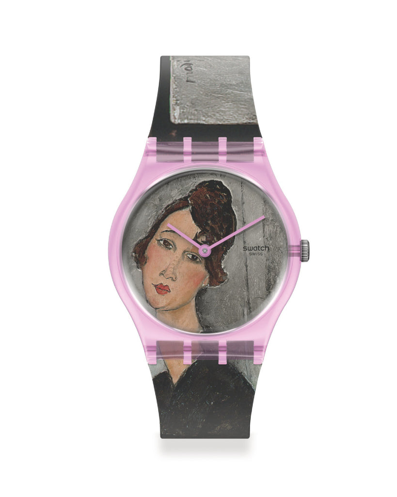 Orologio solo tempo Swatch X Centre Pompidou da donna