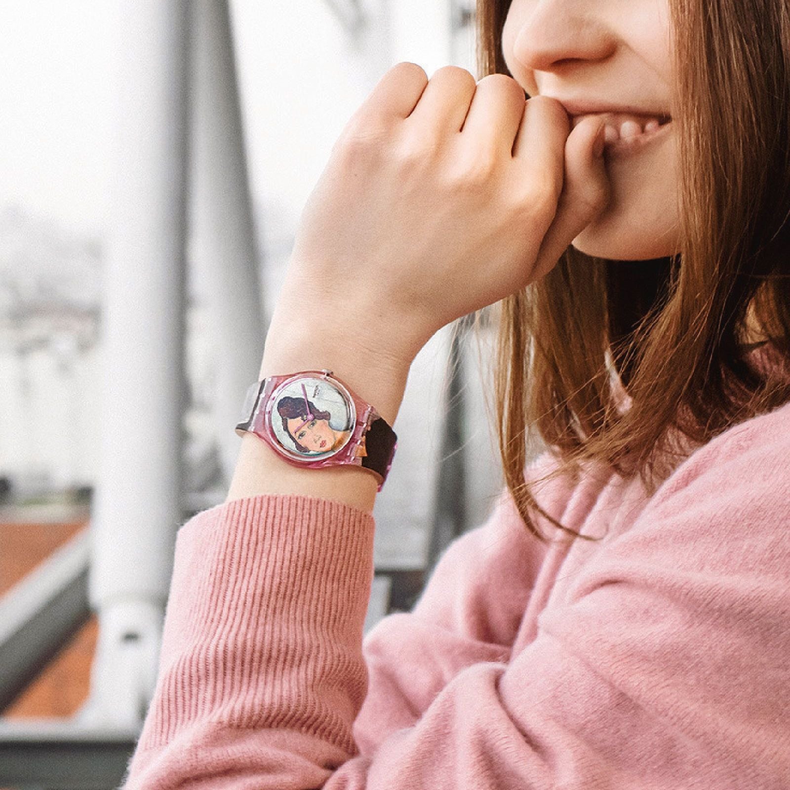 Orologio solo tempo Swatch X Centre Pompidou da donna GZ356-3