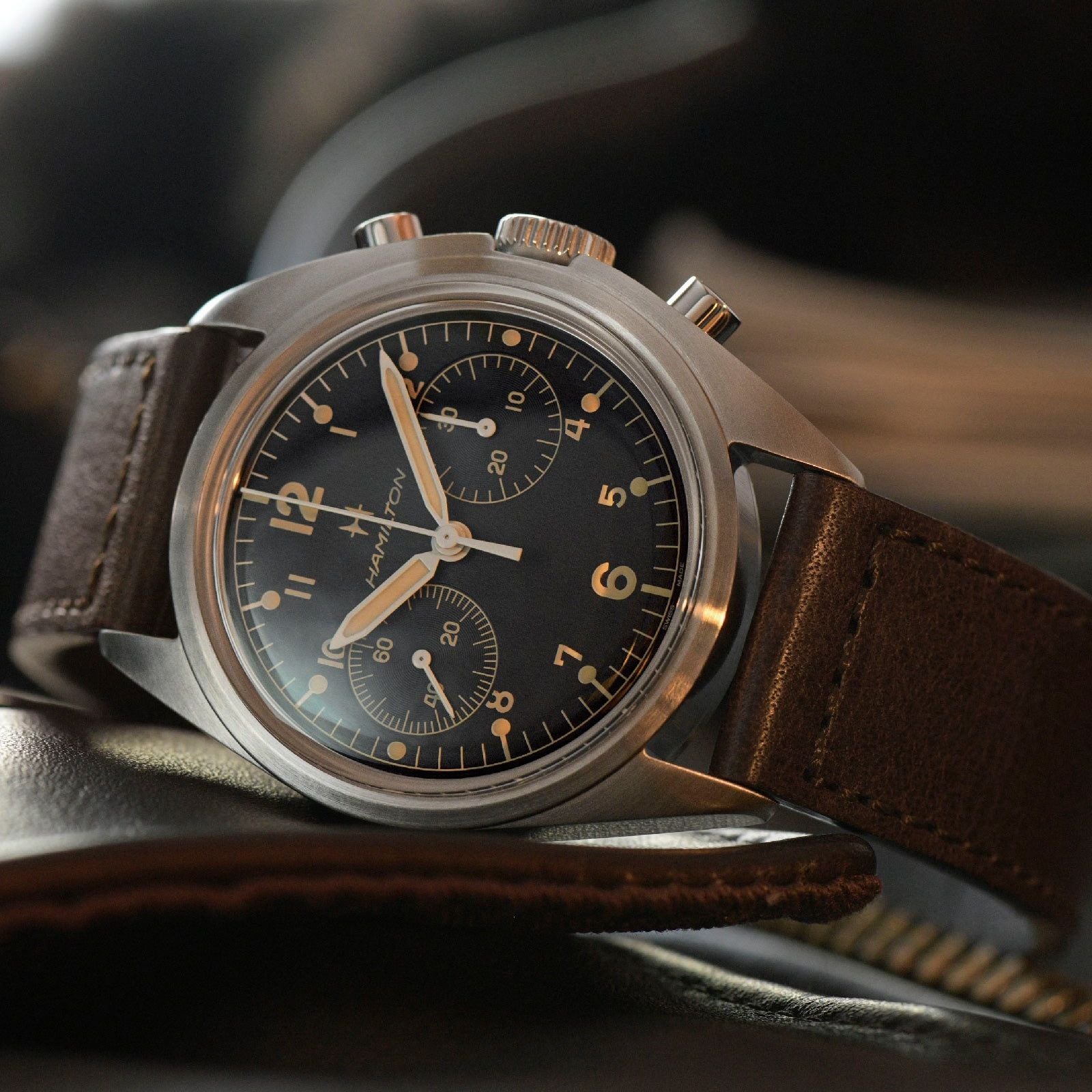 Orologio meccanico Hamilton Khaki Aviation da uomo H76409530-5