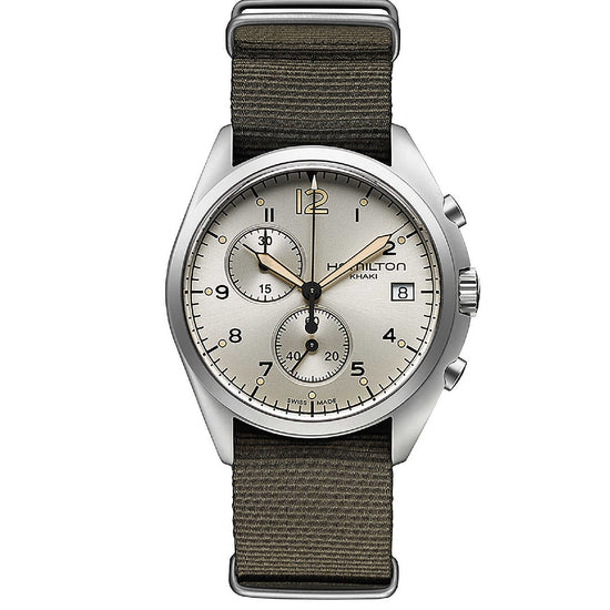 Orologio crono Hamilton Khaki Aviation da uomo H76552955-1
