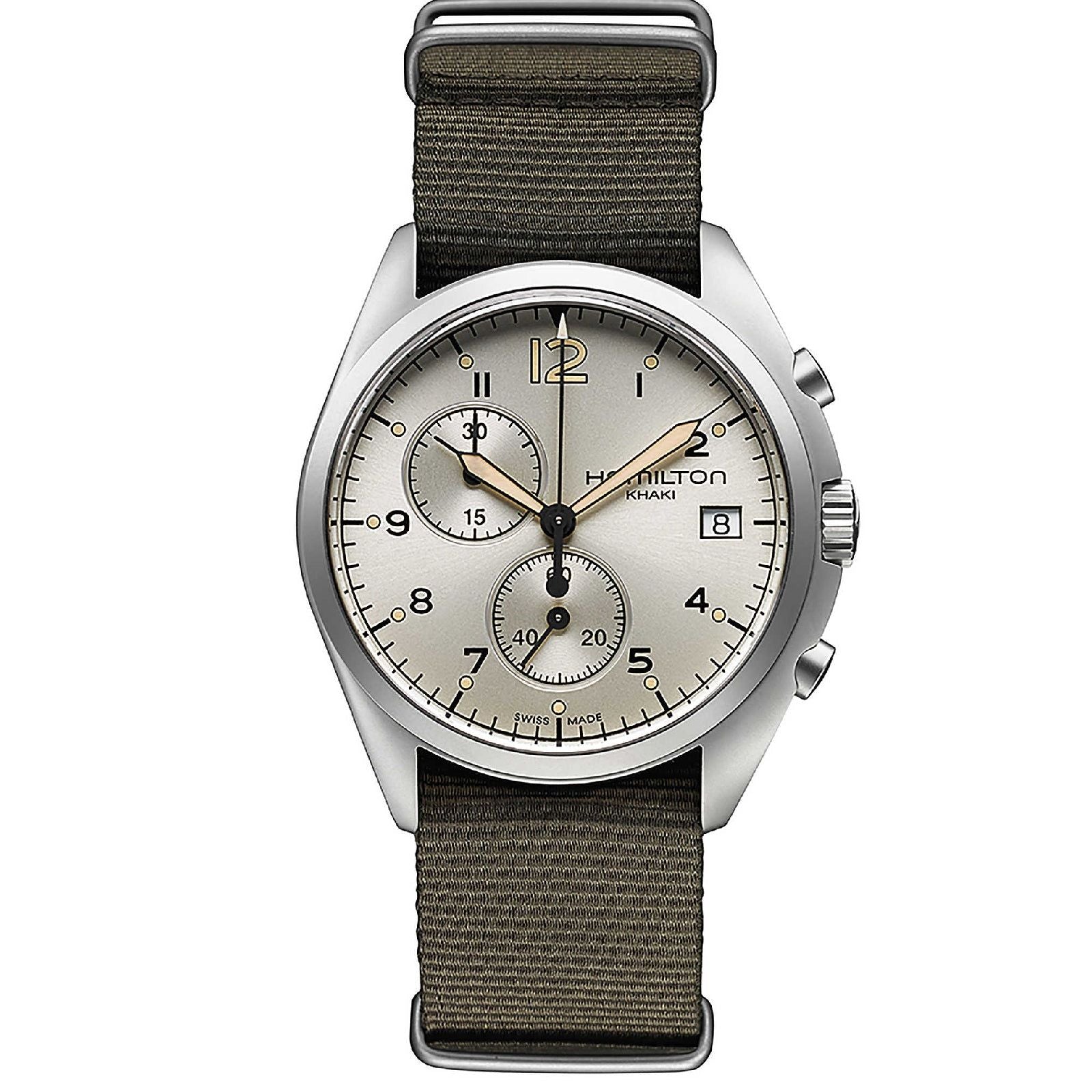 Orologio crono Hamilton Khaki Aviation da uomo H76552955-1