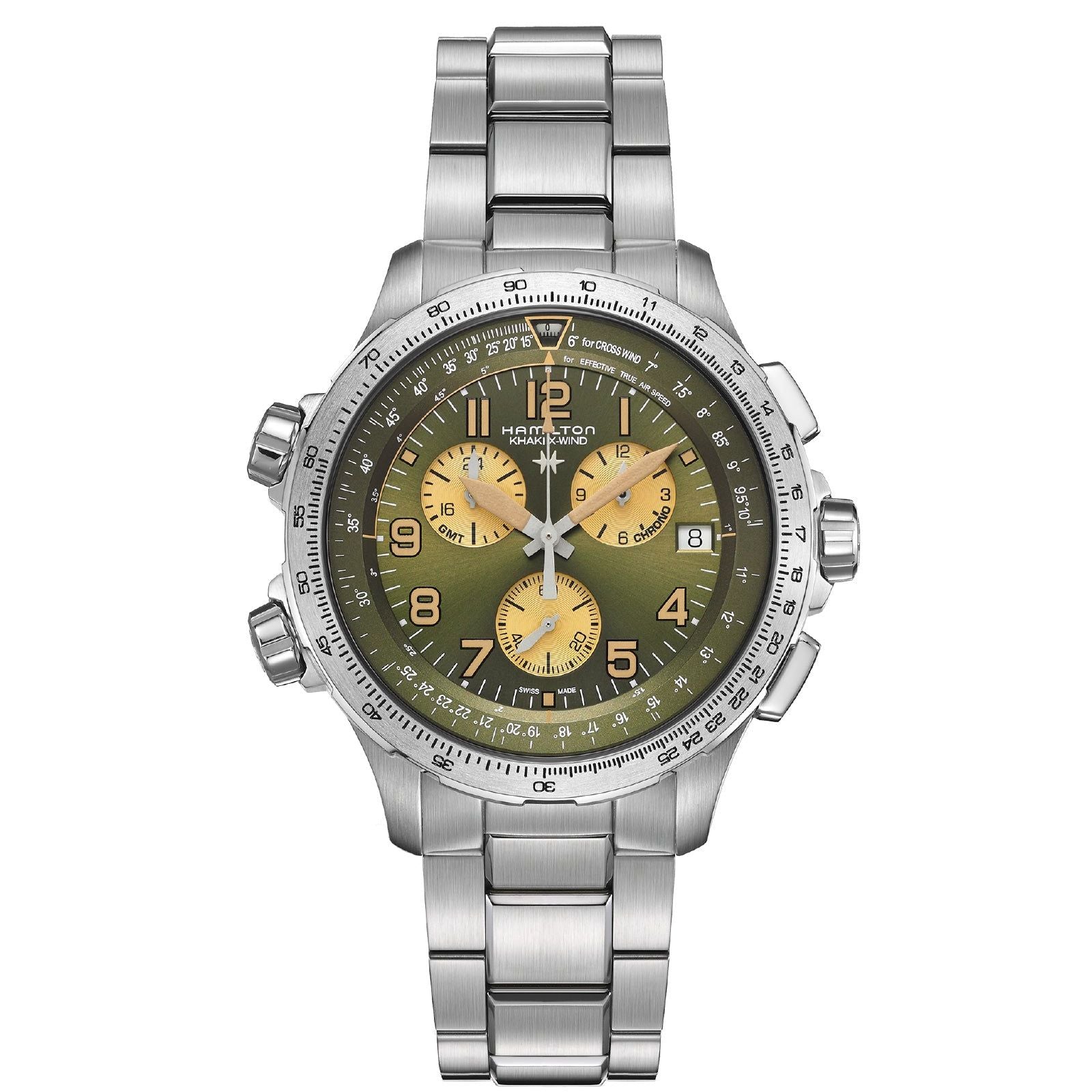Orologio crono Hamilton Khaki Aviation da uomo H77932160-1