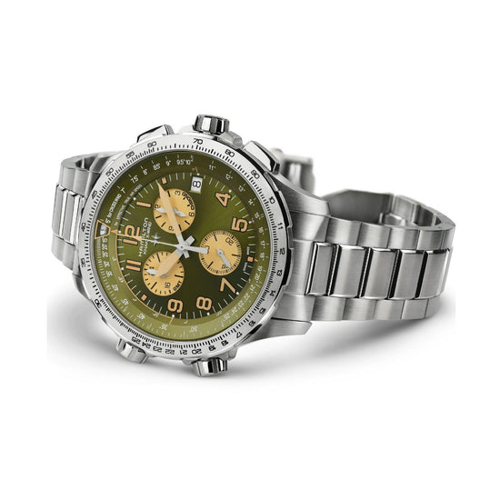 Orologio crono Hamilton Khaki Aviation da uomo H77932160-3