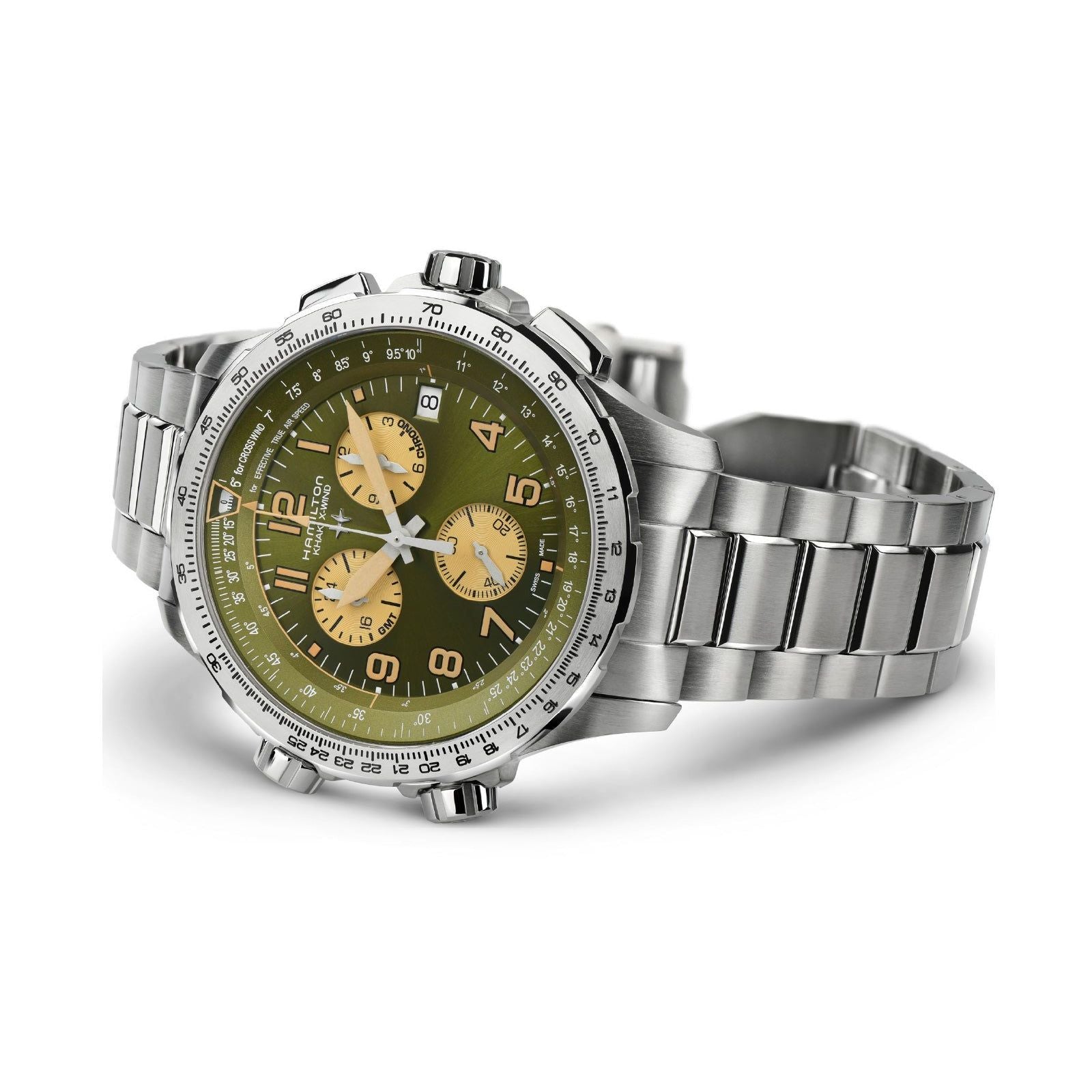 Orologio crono Hamilton Khaki Aviation da uomo H77932160-3