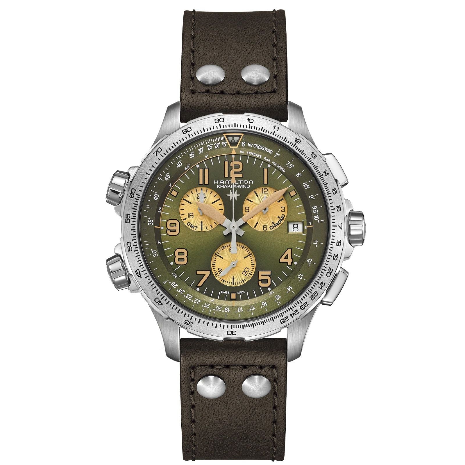 Orologio crono Hamilton Khaki Aviation da uomo H77932560-1