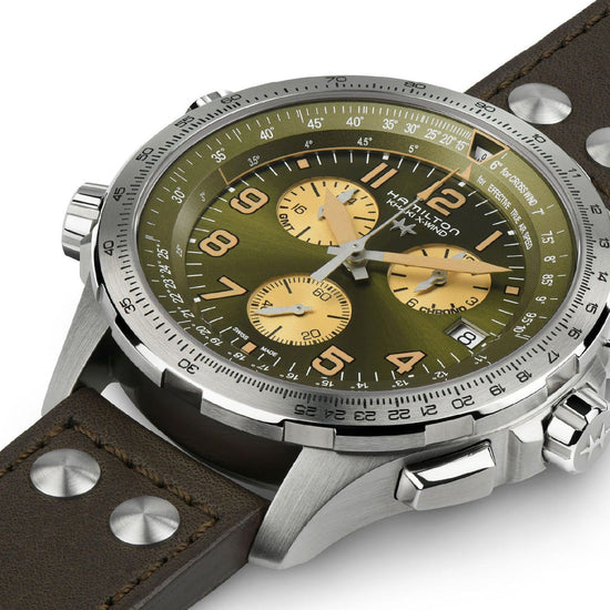 Orologio crono Hamilton Khaki Aviation da uomo H77932560-2