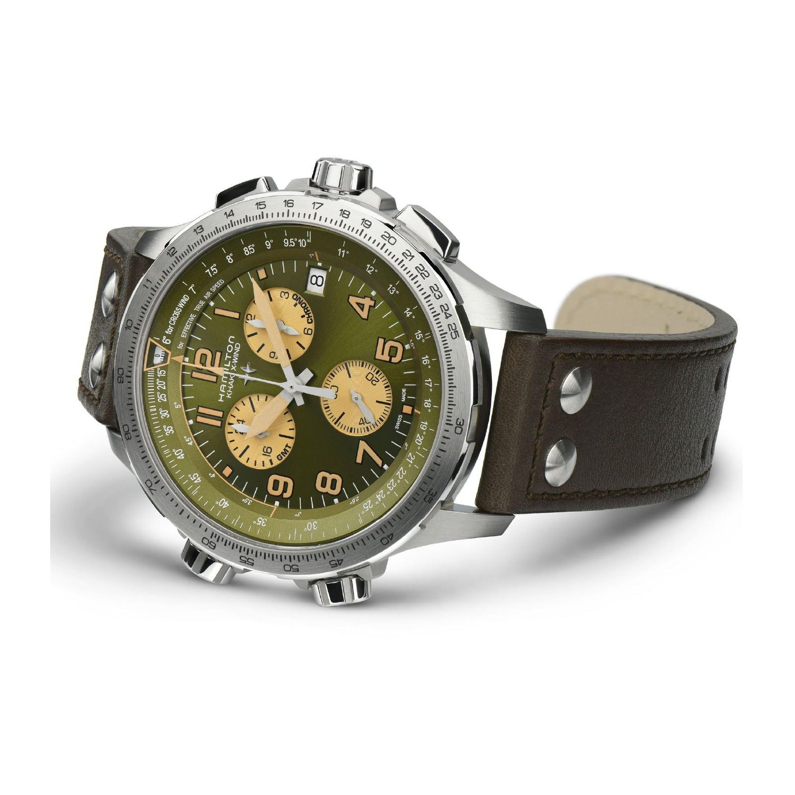 Orologio crono Hamilton Khaki Aviation da uomo H77932560-3