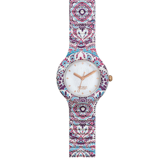 Orologio solo tempo Hip Hop Mandala da donna HWU1041-1