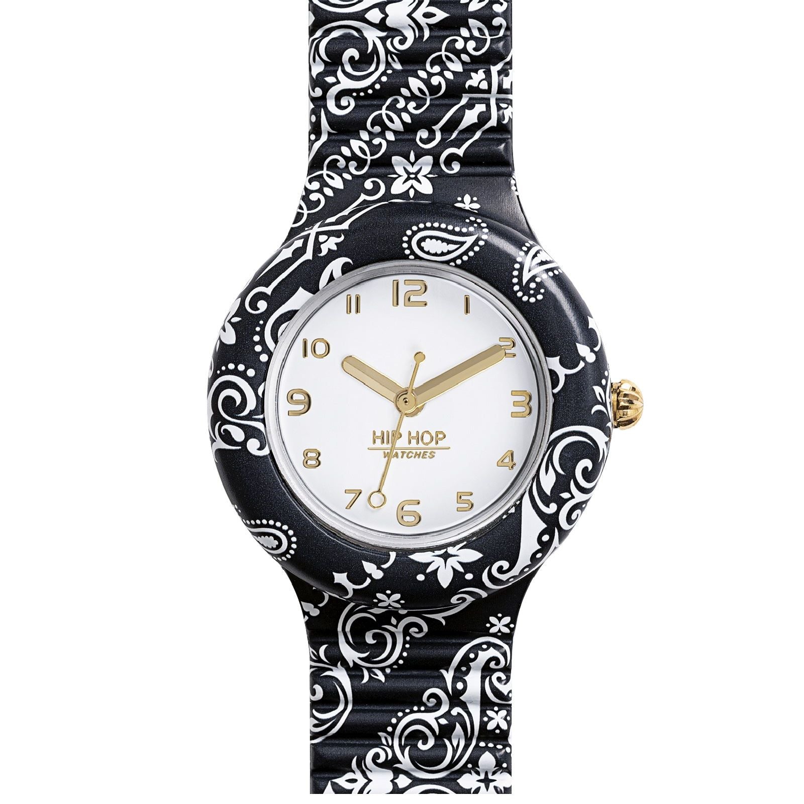 Orologio solo tempo Hip Hop Bandana da donna HWU1051-1