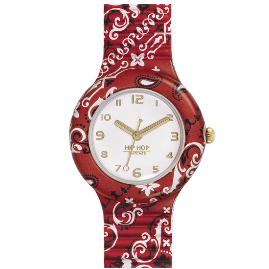 Orologio solo tempo Hip Hop Bandana da donna HWU1052-1