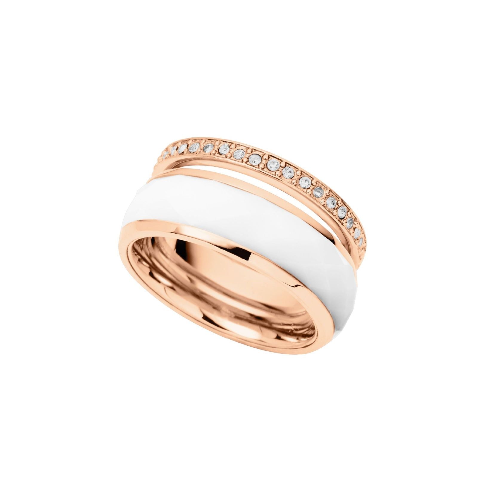 Anello Fossil da donna in acciaio 316L JF01123791