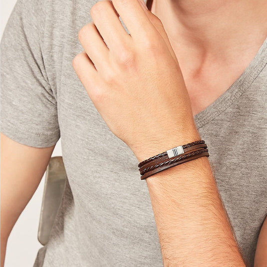 Bracciale Fossil Vintage Casual da uomo JF02934040-2