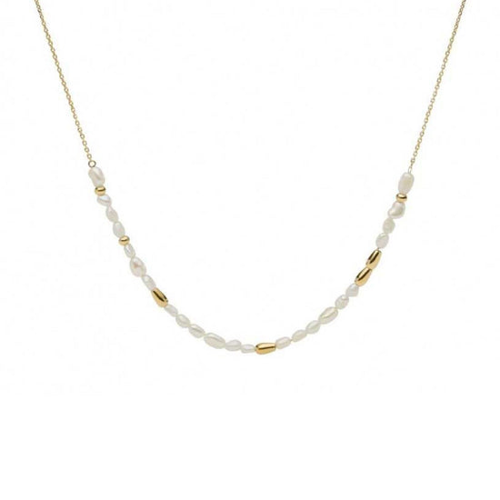Collana Fossil Tiny Pearls da donna JF03808710-1