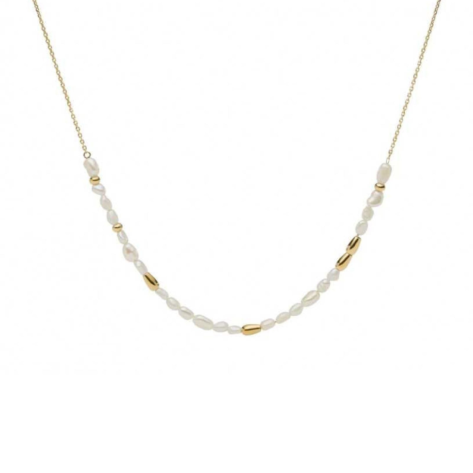 Collana Fossil Tiny Pearls da donna JF03808710-1
