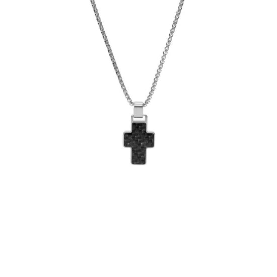 Collana Fossil Crosses da uomo JF03856040-1