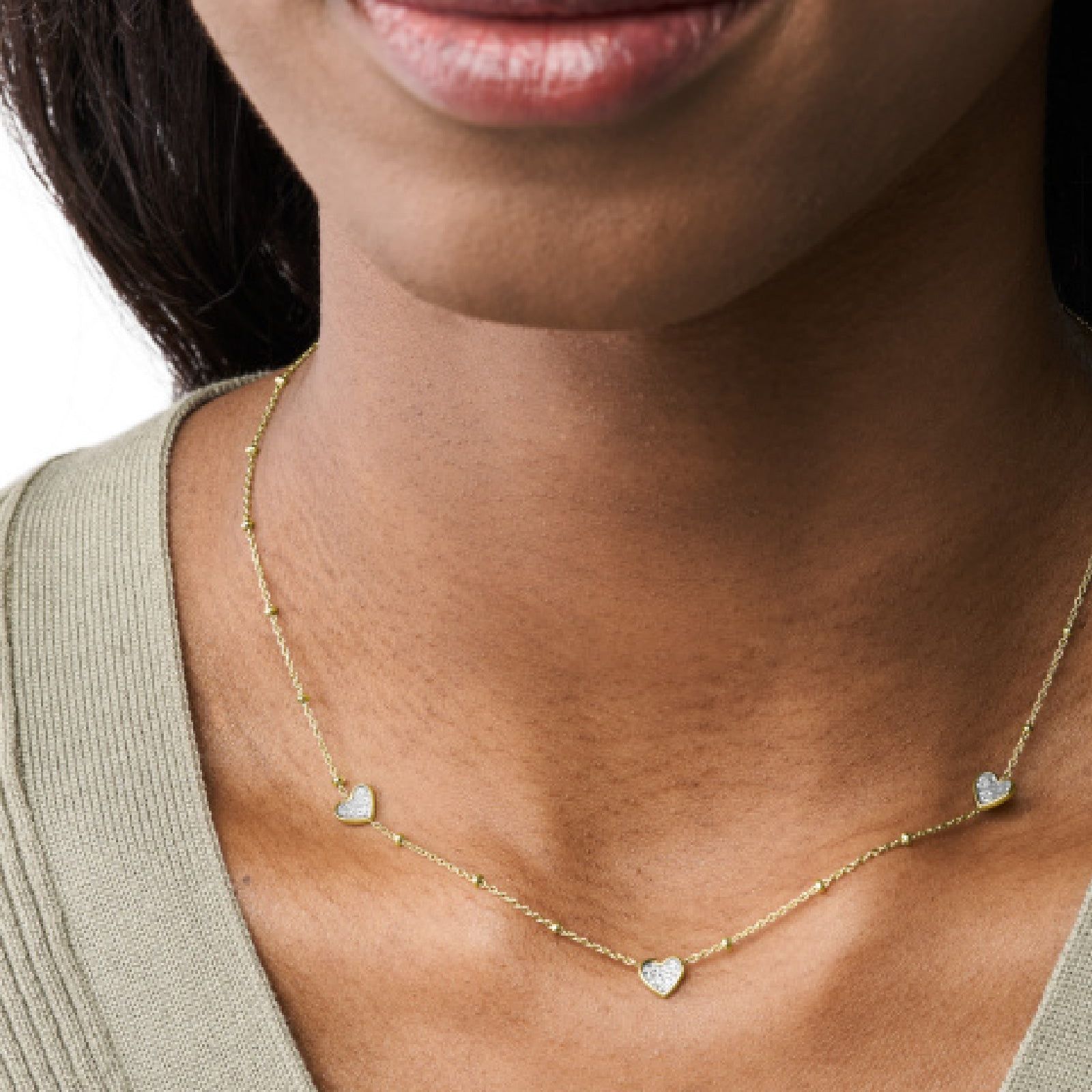 Collana Fossil Sutton da donna JF03942710-3