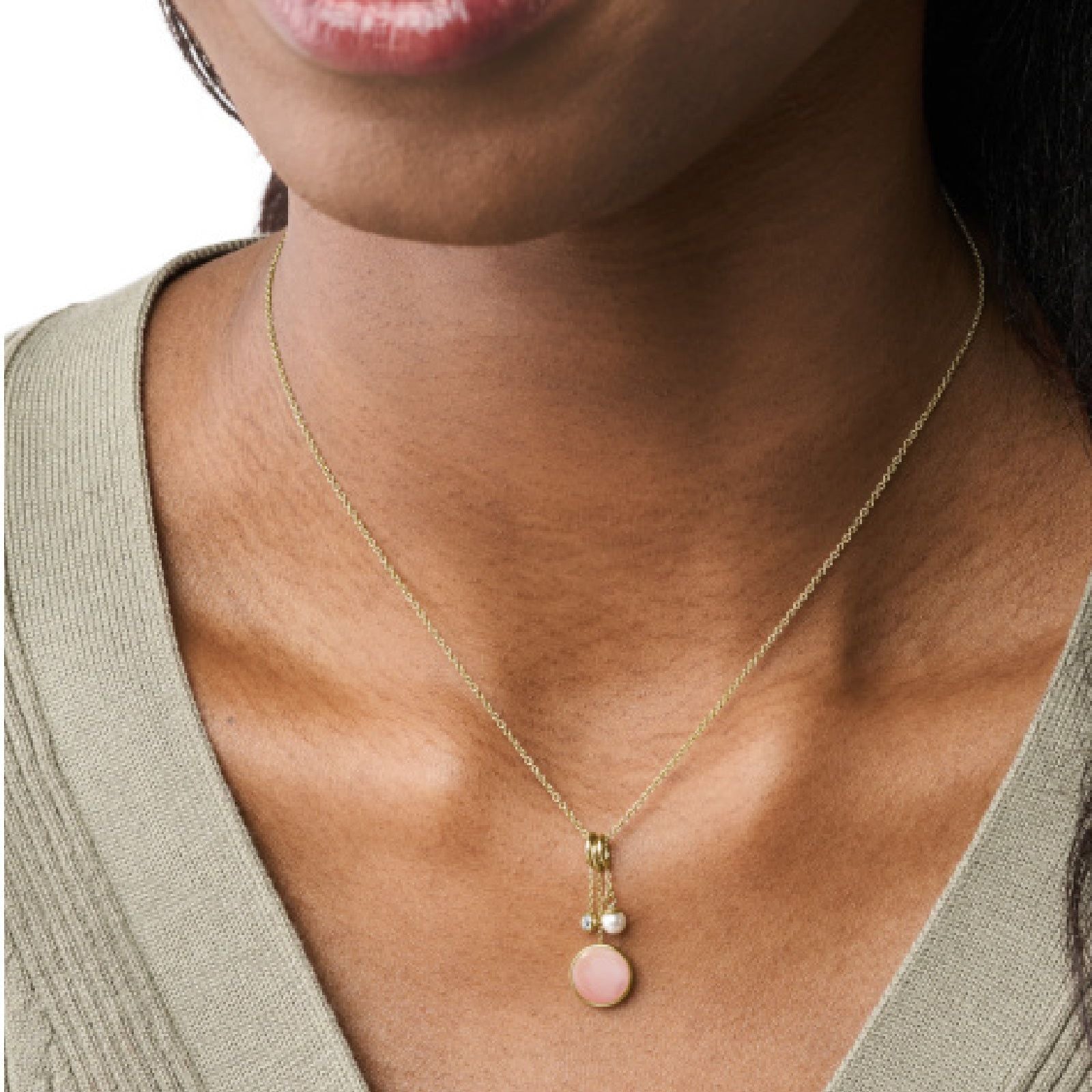 Collana Fossil Sutton da donna JF03955710-3