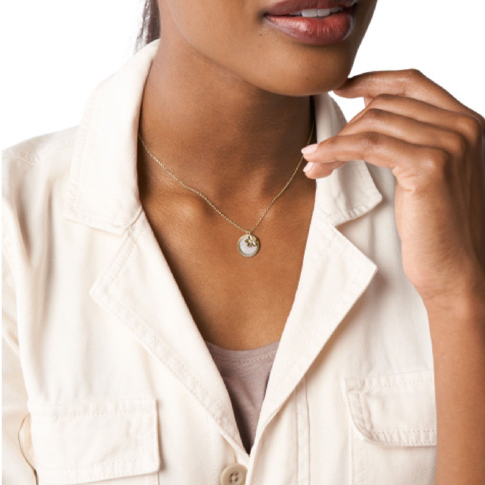 Collana Fossil Val da donna JF04023710-3