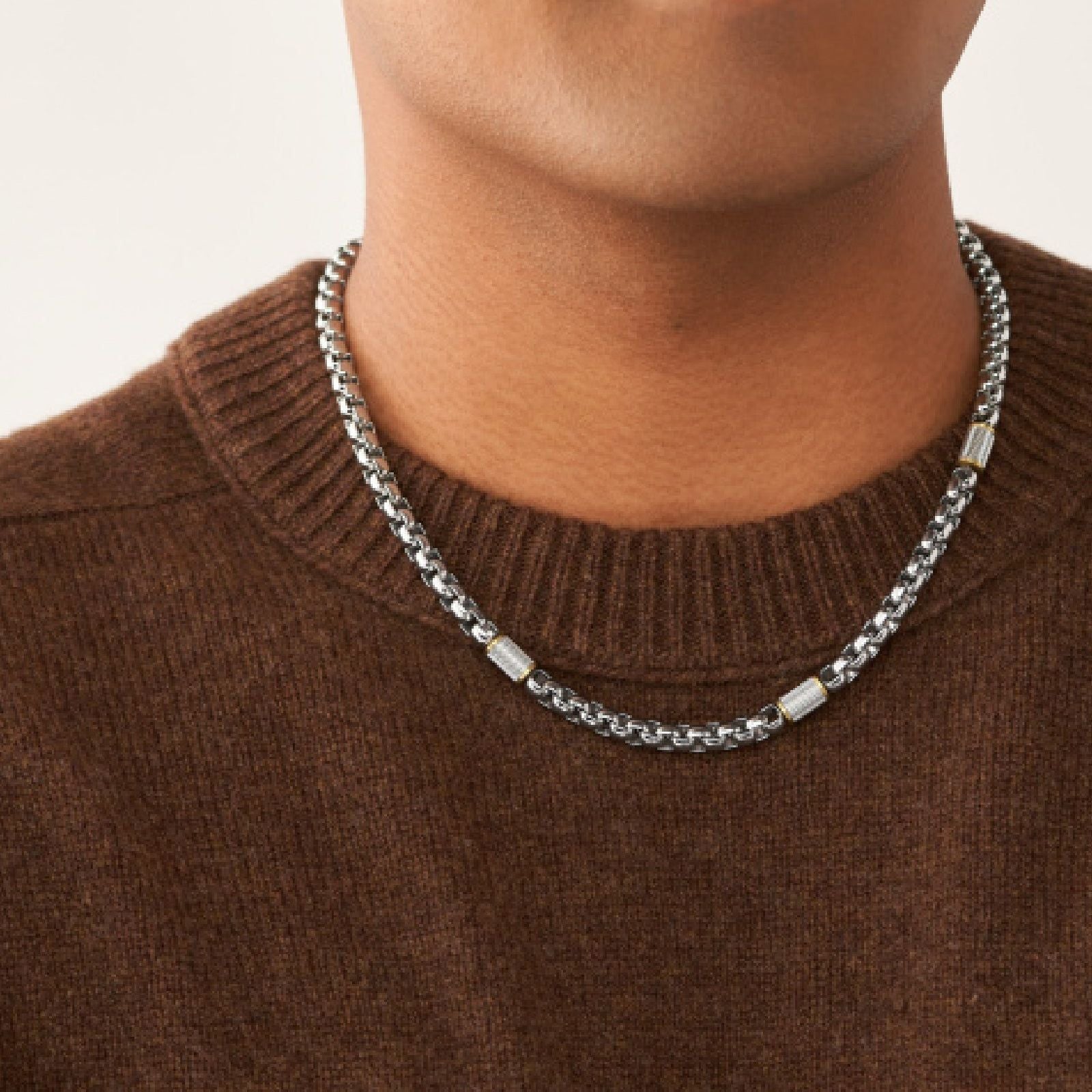 Collana Fossil Jewelry da uomo JF04145998-4