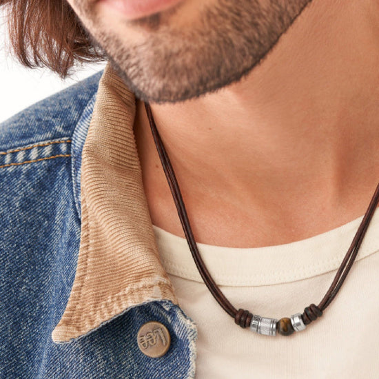 Collana Fossil Vintage Casual da uomo JF04204040-3