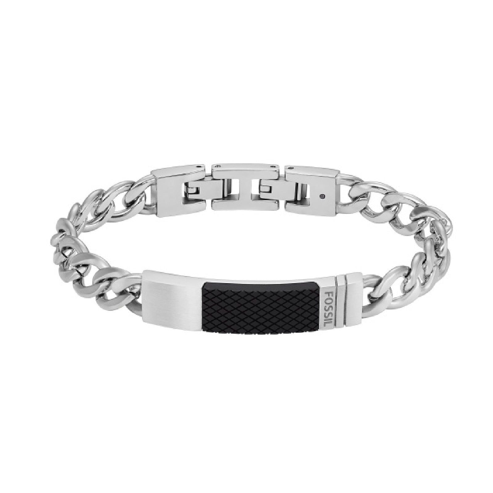 Bracciale Fossil Textured Plaque da uomo JF04411040-1