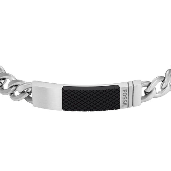 Bracciale Fossil Textured Plaque da uomo JF04411040-2