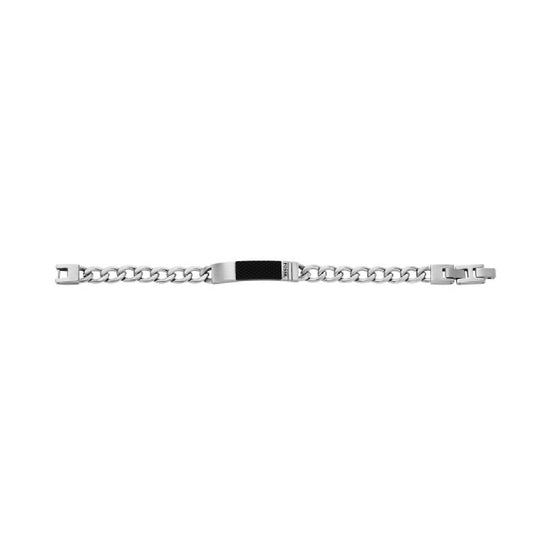 Bracciale Fossil Textured Plaque da uomo JF04411040-3