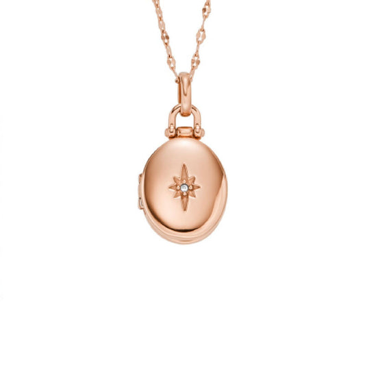 Collana Fossil Locket da donna JF04429791-1