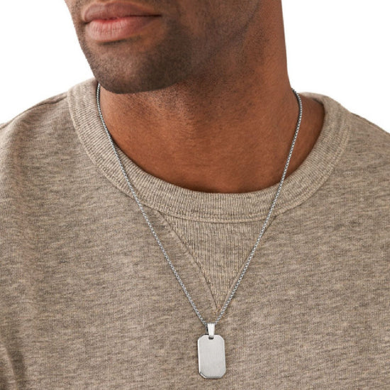 Collana Fossil Drew da uomo JF04466040-2