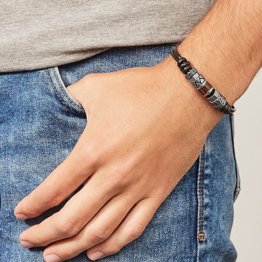 Bracciale Fossil Vintage Casual da uomo JF84196040-2