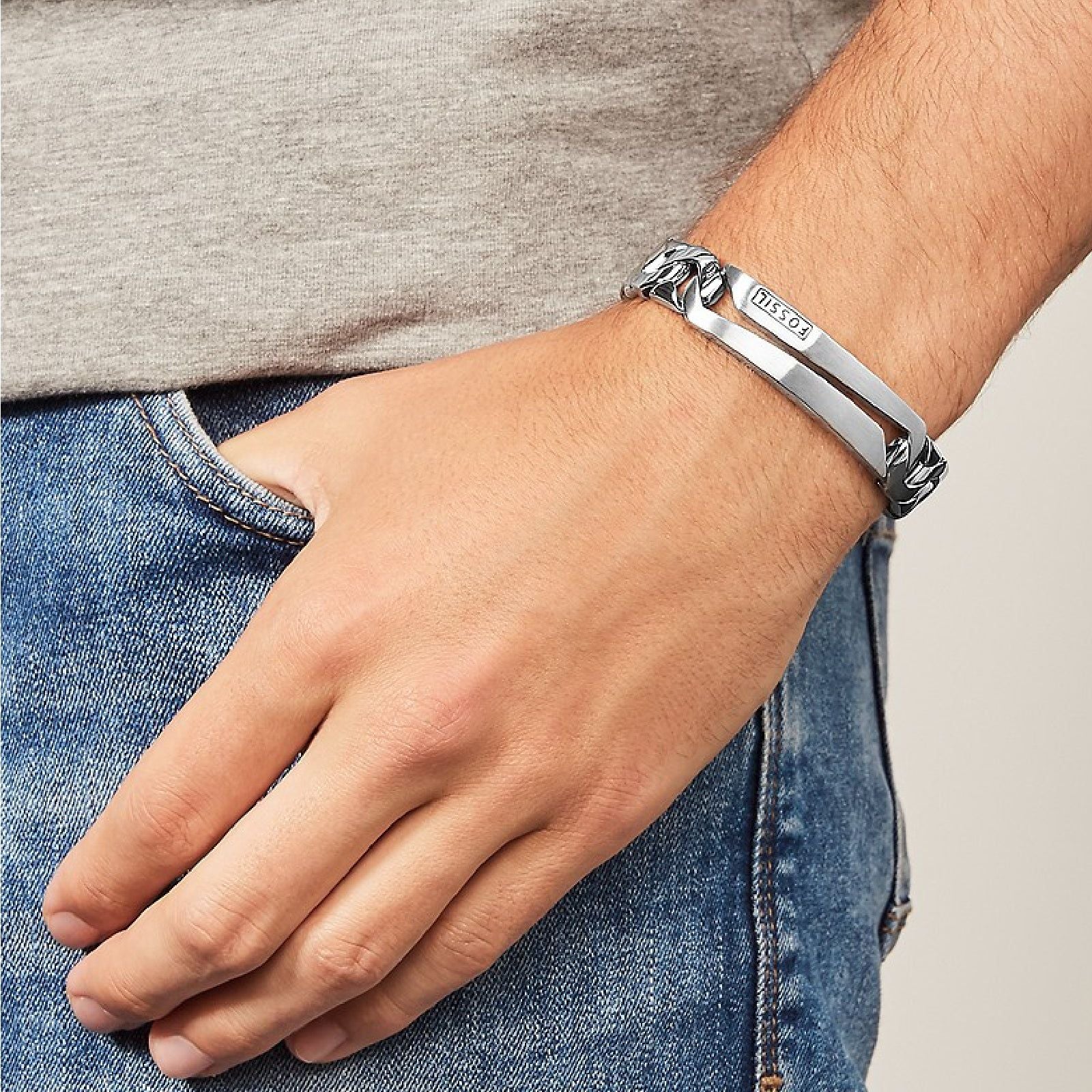 Bracciale Fossil Mens Dress da uomo JF84283040-2