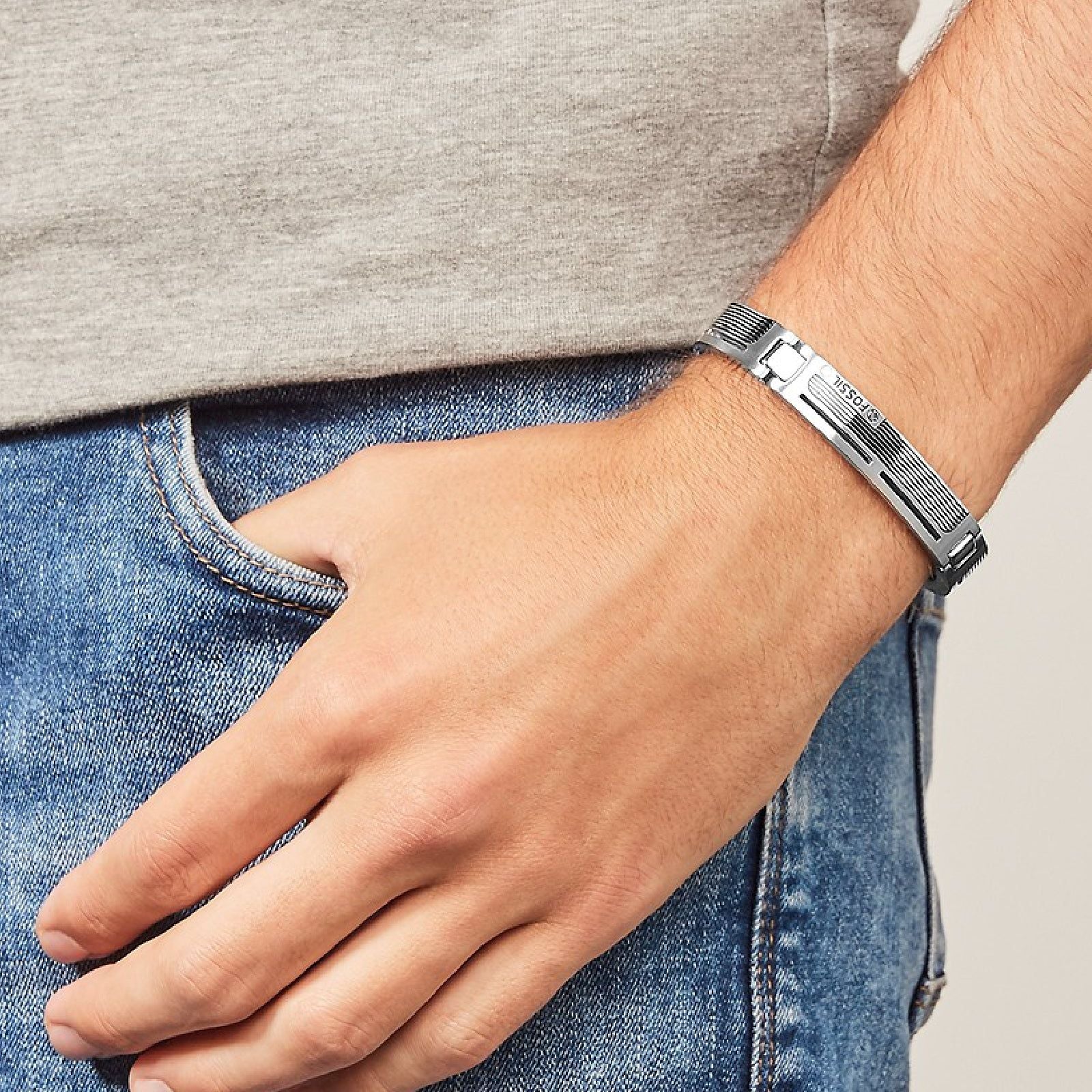 Bracciale Fossil Mens Dress da uomo JF84476040-2