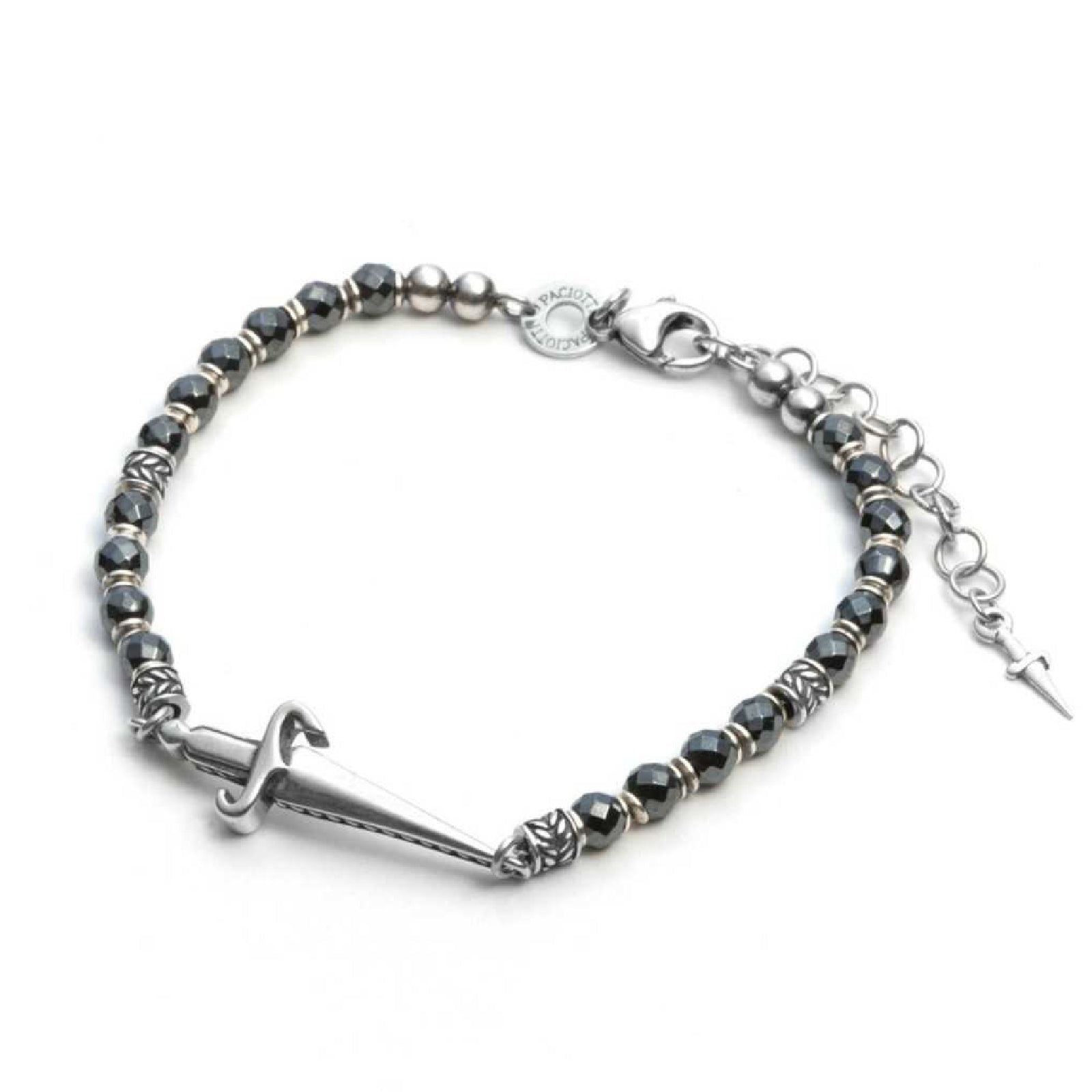 Bracciale Cesare Paciotti Rosary Hematite da uomo JPBR1668V-1