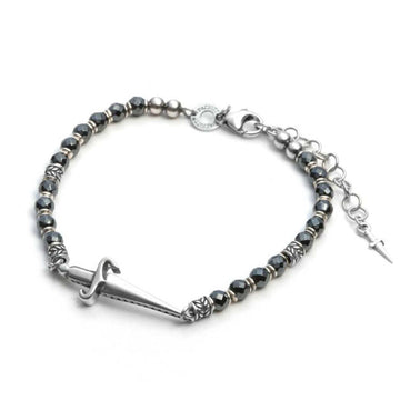 Bracciale Cesare Paciotti Rosary Hematite da uomo JPBR1668V-1