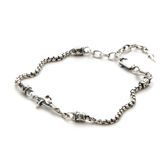 Bracciale Cesare Paciotti Silver Leaves da uomo JPBR2037V-1
