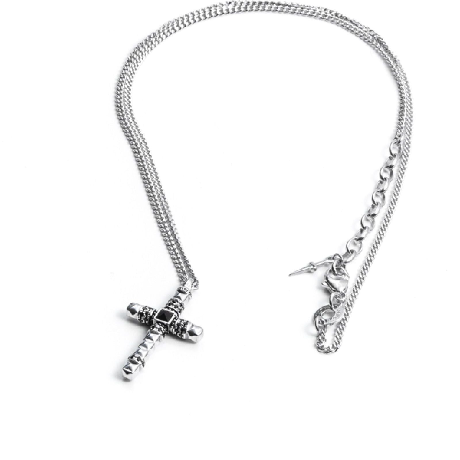 Collana Cesare Paciotti Black And White da uomo JPCL1605B-1