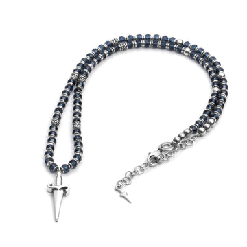 Collana Cesare Paciotti Rosary Blu da uomo JPCL1669V-1