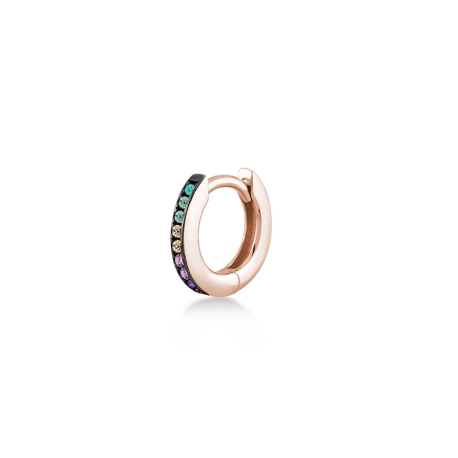 Orecchino singolo Kurshuni Catch the Rainbow da donna KB905-300RS-1