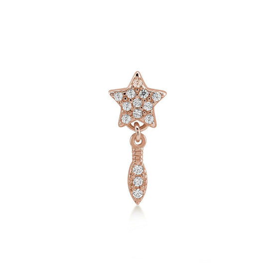 Orecchino singolo Kurshuni Ear Mix Mania da donna KX186-300RS-1