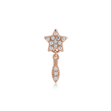 Orecchino singolo Kurshuni Ear Mix Mania da donna KX186-300RS-1