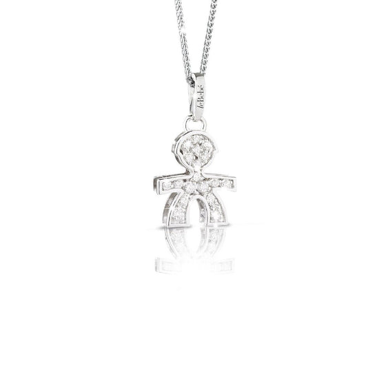 Collana leBebé I Pavè da donna in oro bianco LBB011-1