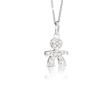 Collana leBebé I Pavè da donna in oro bianco LBB011-1