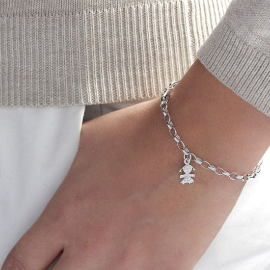 Bracciale leBebé I Pavè da donna in oro bianco LBB073-2