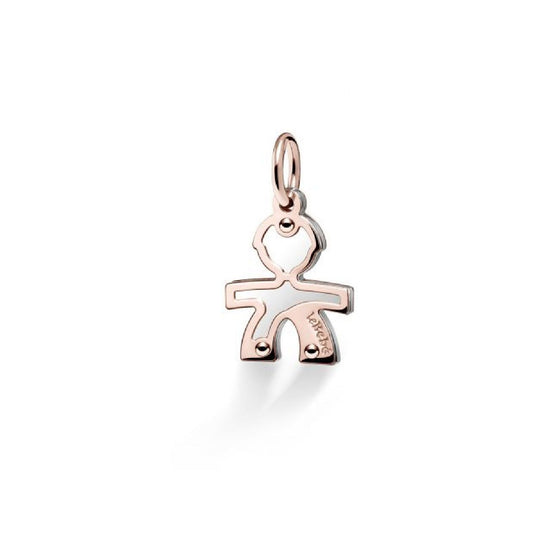 Charm leBebé Lock Your Love unisex e bambini Ciondolo in oro rosa e argento 925 LBB161-1