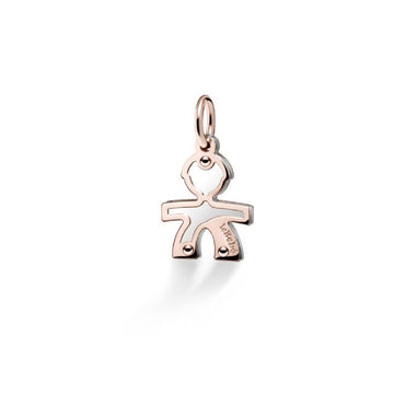 Charm leBebé Lock Your Love unisex e bambini Ciondolo in oro rosa e argento 925 LBB161-1