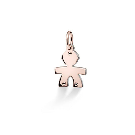 Charm leBebé Lock Your Love unisex e bambini Ciondolo in oro rosa e argento 925 LBB161-2