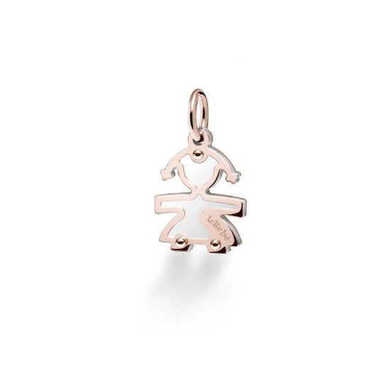 Charm leBebé Lock Your Love unisex e bambini Ciondolo in oro rosa e argento 925 LBB162-1